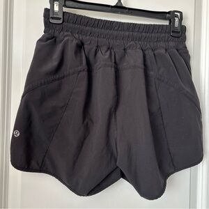 Lululemon Black Track That Mid-Rise Shorts Size 6